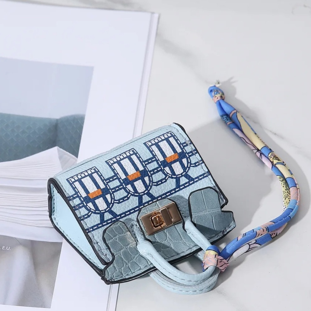Light Blue Mini Handbag (Bag Charm)